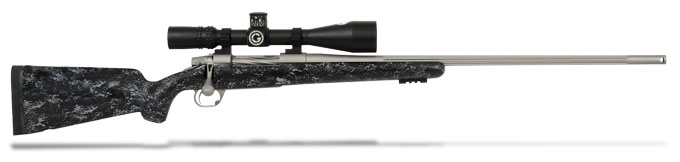 Gunwerks LR1000 7RM Fluted DB SS Black Gray