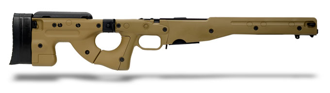 AICS Stock 2.0 Dark Earth Folding Stock - Short Action