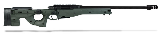 Accuracy International AE MK III 6-5 Creedmoor 24 inch Plain bbl Muzzle Brake Green Folding Stock