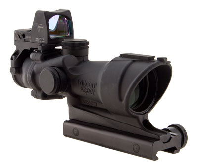 Trijicon TA01NSN-RMR ACOG 4x32 Center Illum Amber Crosshair 223 Ballistic Reticle w/ 4.0 MOA RMR, TA - Trijicon ACOG