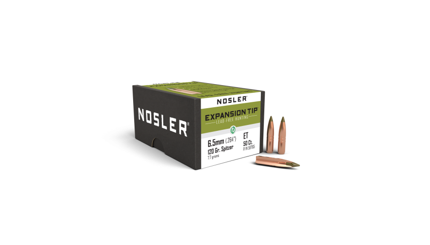 Nosler E-Tip ET - 6.5mm 120g SP b710 (50ct, M/P of 3) Bullets 59765