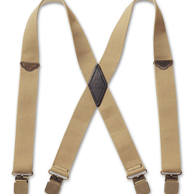 Filson Regular Tan Clip Suspenders 30080