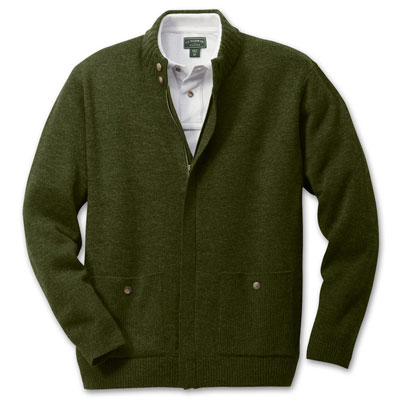 Filson SM Moss Green Lightweight Zip Cardigan 11009-MS