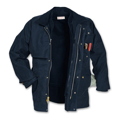 Filson SM Navy Shelter Cloth Packer Coat 10012