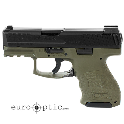 HK VP9SK Subcompact 9mm OD Green (3) 10rd Magazines & Night Sights 81000098