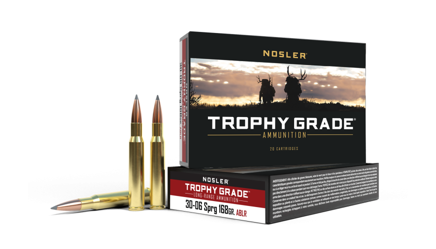 Nosler Trophy Grade (Long Range) TGA - 30-06 Sprg 168g ABLR SP (20ct) Ammunition 60102
