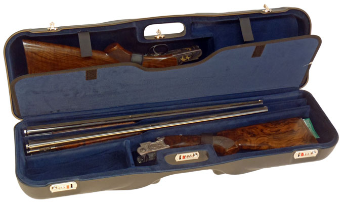 Negrini Deep 2 Gun 3 Barrel 34-5/8" Case Black/Blue 1646LR-3CC/4764