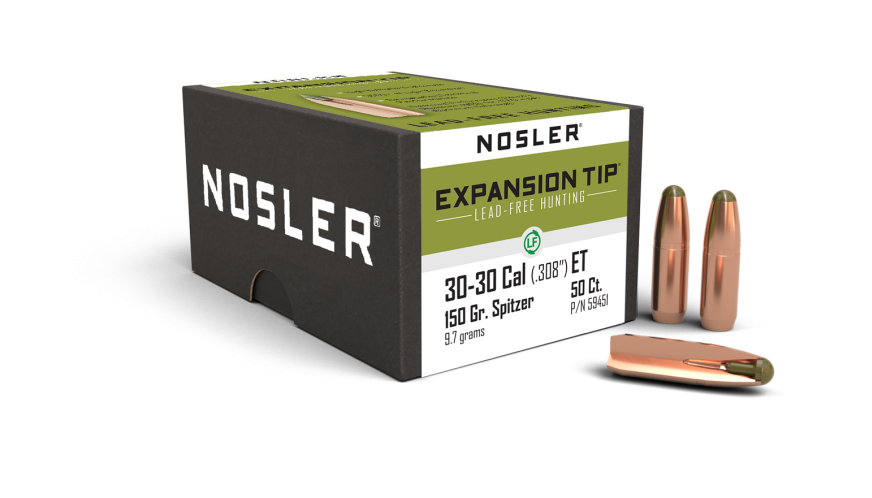 Nosler E-Tip ET - 30-30 150g RN (50ct, M/P of 3) b460 Bullets 59451