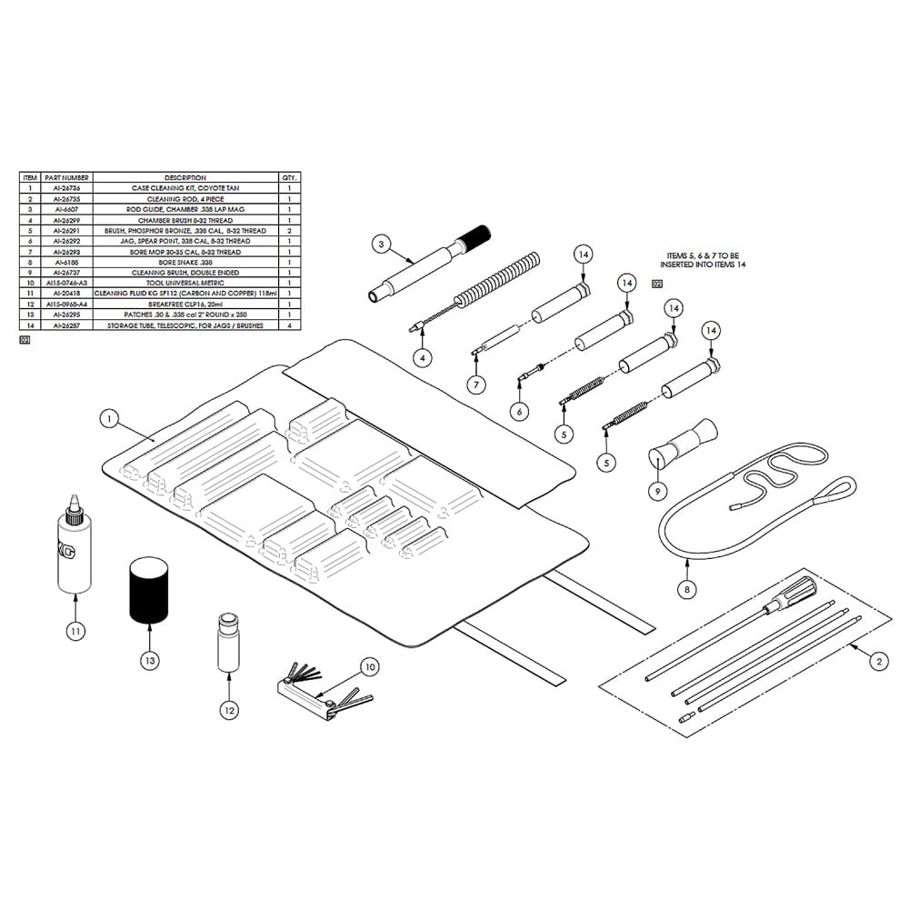 AI AX .338 Lapua Mag User Maintenance Kit 26690