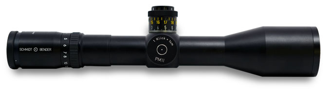 Schmidt Bender PMII 3-12x50 L/P P3 Mildot MRAD DT CW-UB447
