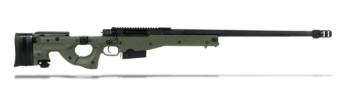 Accuracy International AW 300 Win Fluted bbl Std Brake Pic Rail Folding Green stock Quick Cheek Quick Butt