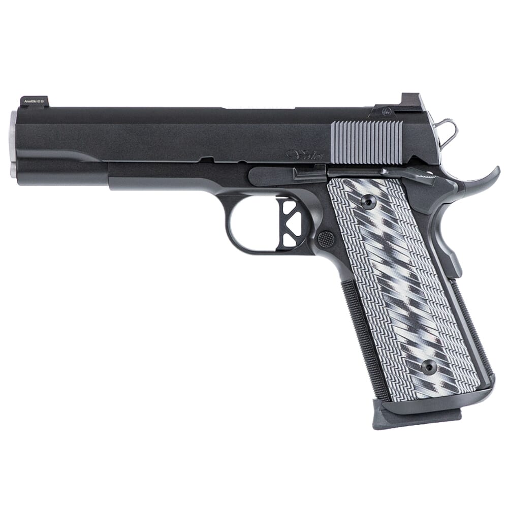 Dan Wesson Valor .45ACP Blk Duty Finish w/Front Trit Night Sight/Serrated U Notch Rear, Stan Chen Magwell, Ambi Safety, G10 Grips, 8rd Pistol 01823