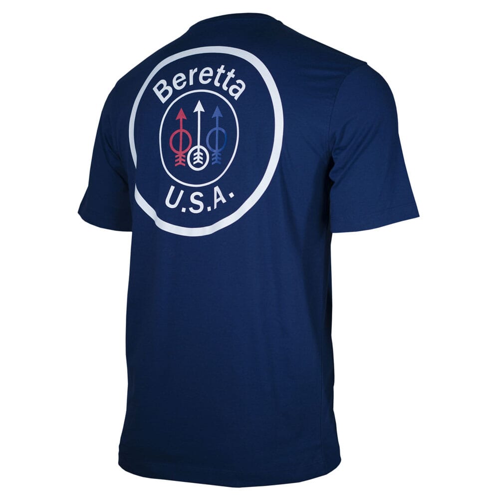Beretta USA Logo SS Tee Navy Blue Small TS252T14160530S