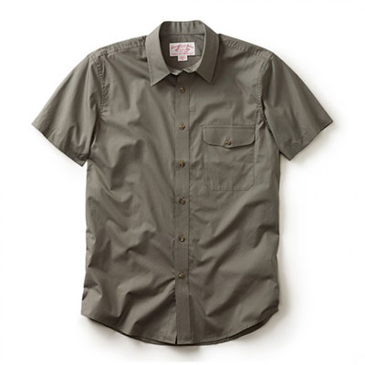 Filson S/S Feather Cloth Shirt Olive LG 10491
