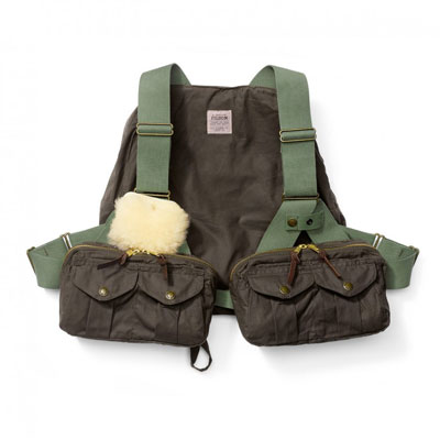 Filson Foul Weather Fly Fishing Vest Otter Green Sup 16002
