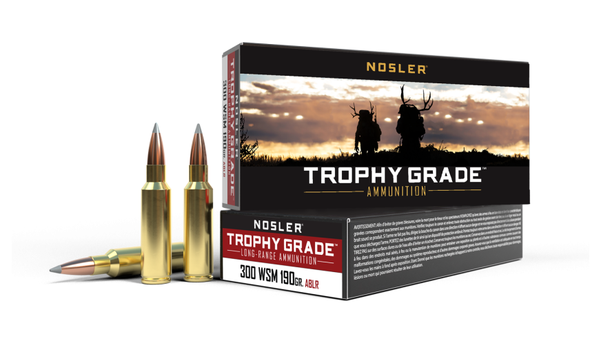 Nosler Trophy Grade (Long Range) TGA - 300 WSM 190g ABLR SP (20ct) Ammunition 60106