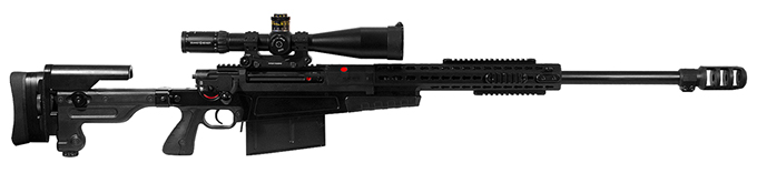 AI AX .50 w/ ERA Tac Rings & Schmidt & Bender 5-25x56 Rifle UA-1321