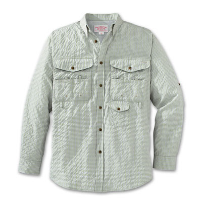 Filson SM Green Plaid Islamorada Fishing Shirt FIL-10379-GF