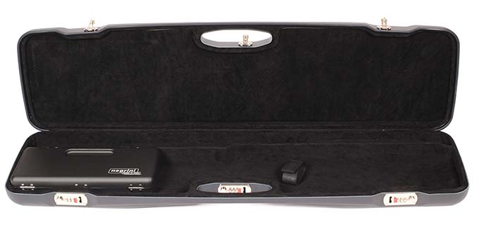 Negrini One Gun Fits all shotguns O/U, SXS, Semi-auto or Pump. Blue with Black interior. 1607LR-UNI/4955