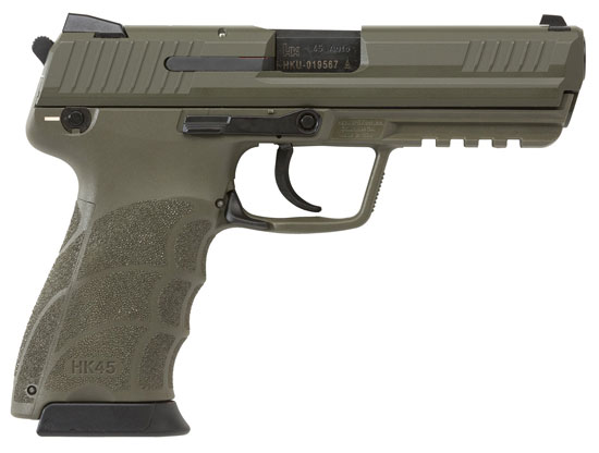 HK45 OD Green DAO Night Sights 745007GGLE-A5