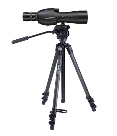 Zeiss DiaScope 65 T* FL Straight Like New Used Spotting Scope w/Vario 15-56x/20-75x Eyepiece & Carbon Tripod 000000-1900-637
