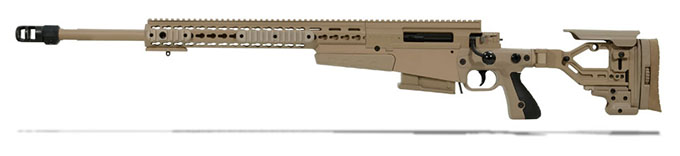 Accuracy International AX 308 Pale Brown chassis 24 inch barrel std brake - small firing pin Left Hand A-XS308WNPB24SM-LH