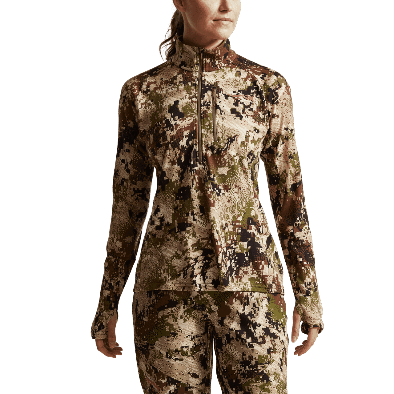 Sitka Gear Big Game Subalpine Women's CORE Merino 220 Half-Zip Pullover Large 600221-SA-L