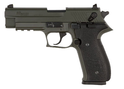 OD, Black Slide Finish, Olive Drab Frame MOS-22-OD