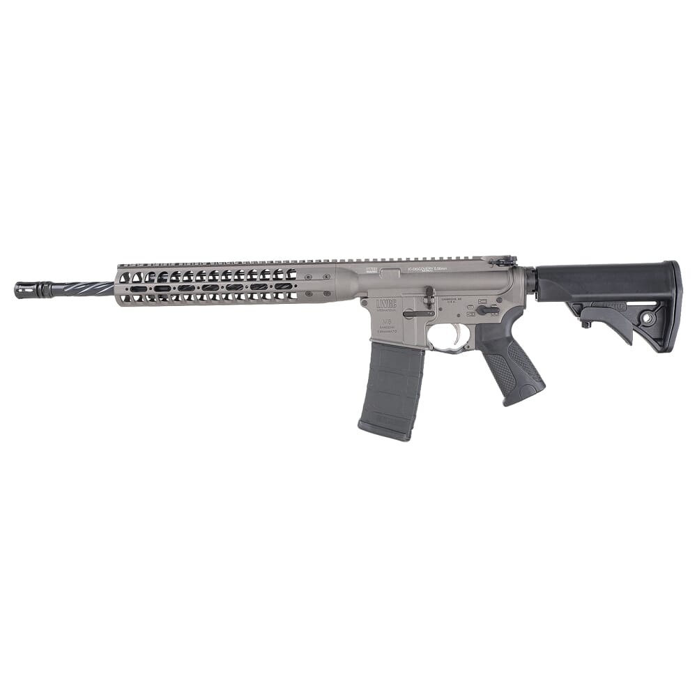 LWRC ICDI Base E Series 5.56 16" Tungsten Grey Rifle ICDIR5TG16E