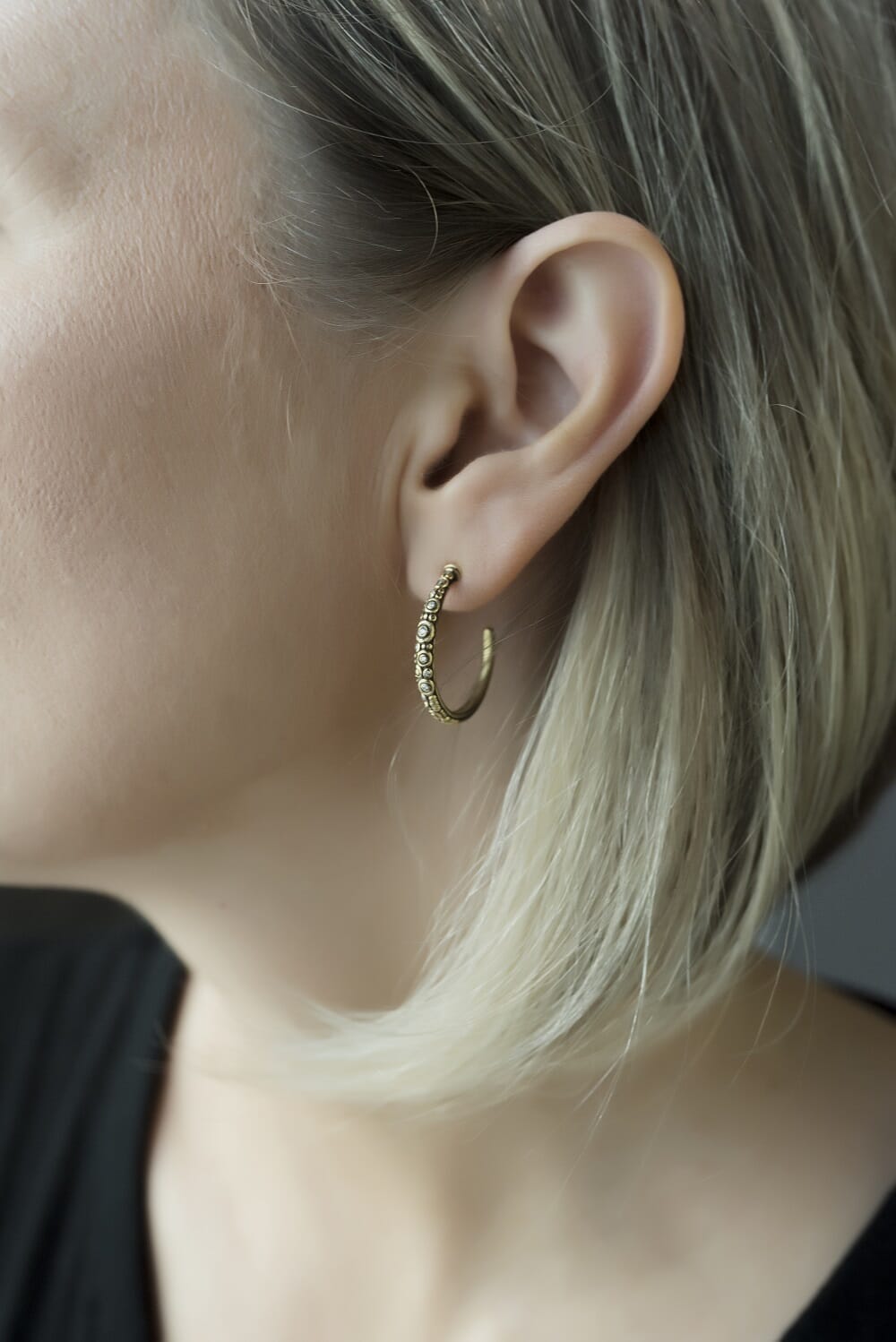 Alex Sepkus 18K and Diamond Hoop Earrings