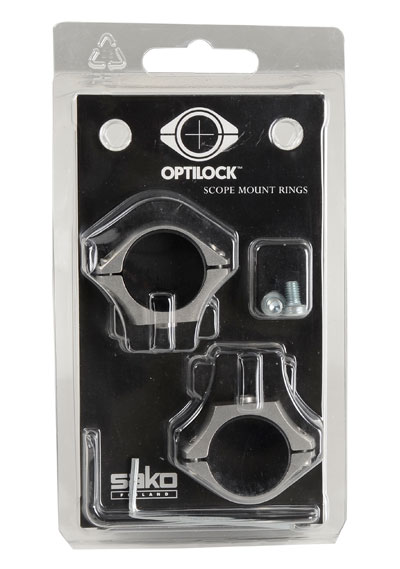 Sako Optilock Rings 1 inch X-Low Stainless-UA591