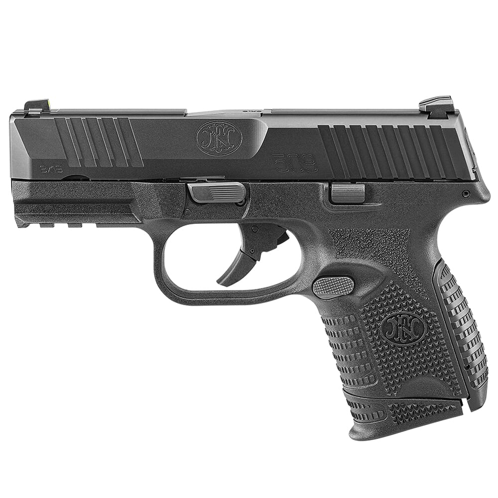 FN 509 Compact 9mm Blk/Blk Pistol w/(1) 12rd and (1) 15rd Mags 66-100815
