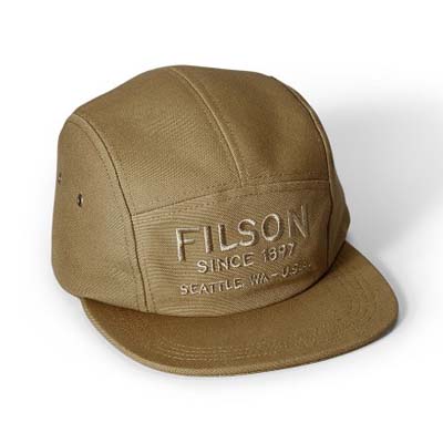 Filson 5-Panel Cap RuggedTan FCO-006345 FIL-30256-RuggedTan-