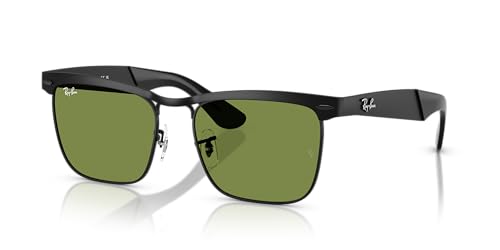 Ray-Ban Wayfarer Deluxe Matte Black Green 0RB3875-0064E56