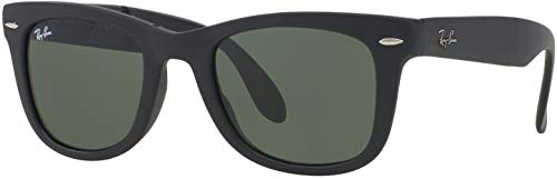 Ray-Ban Folding Wayfarer Matte Black G-15 Green 0RB4105-601S50