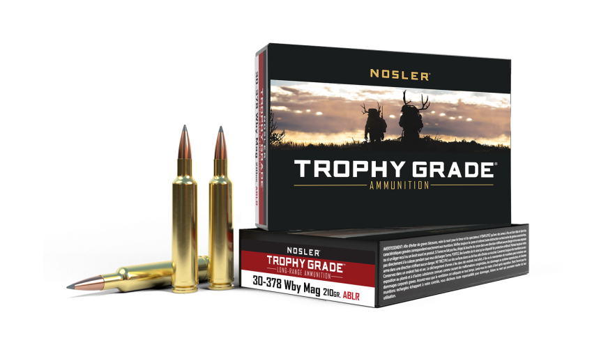 Nosler Trophy Grade (Long Range) TGA - 30-378 Wby Mag 210g ABLR SP (20ct) Ammunition 60133