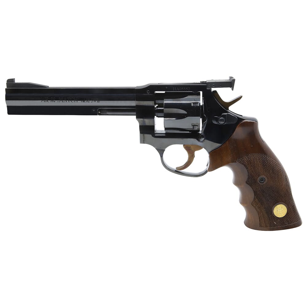 Manurhin MR32 Match Steel .32 S&W Long SA 6" Bbl Blued Revolver JRMR9326SA