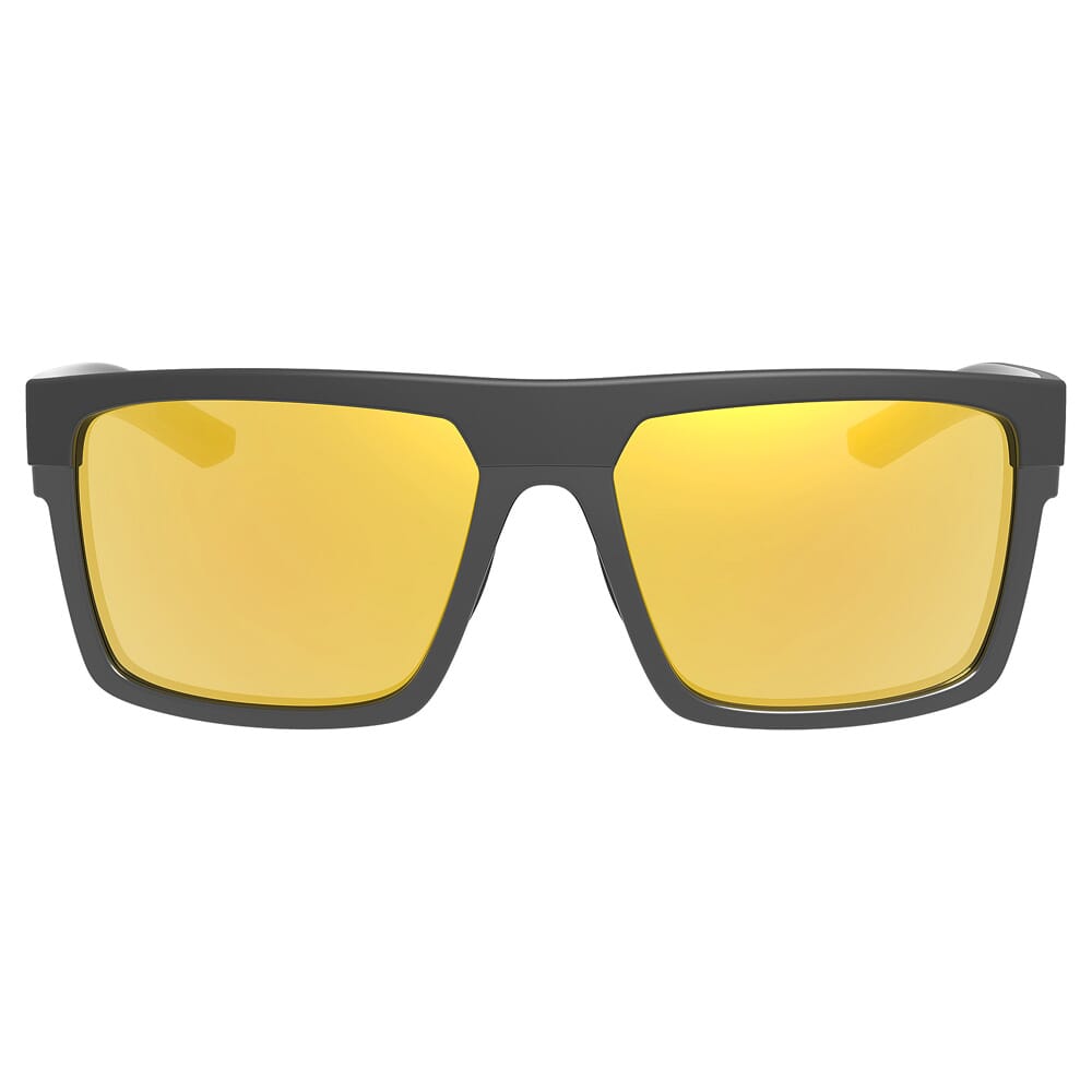 Leupold Becnara Matte Black/Gloss Black, Orange Mirror Lens Performance Eyewear 179633