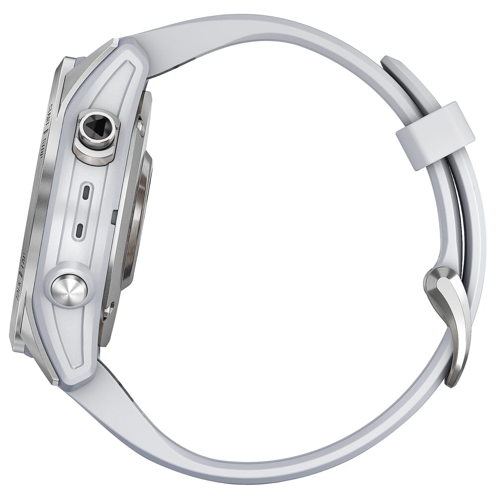 Garmin fenix 7S Stainless Steel w/Whitestone Band Smartwatch 010-02539-02