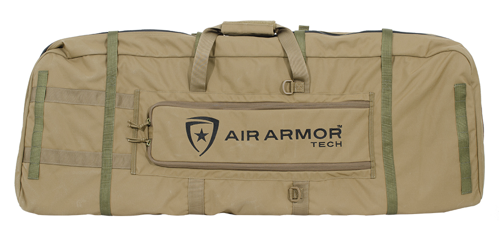 Air Armor Tech Inflatable Mid Length Gun Case Coyote w/OD Green Web AAT-SGC-A-C44-WR001-CYOD