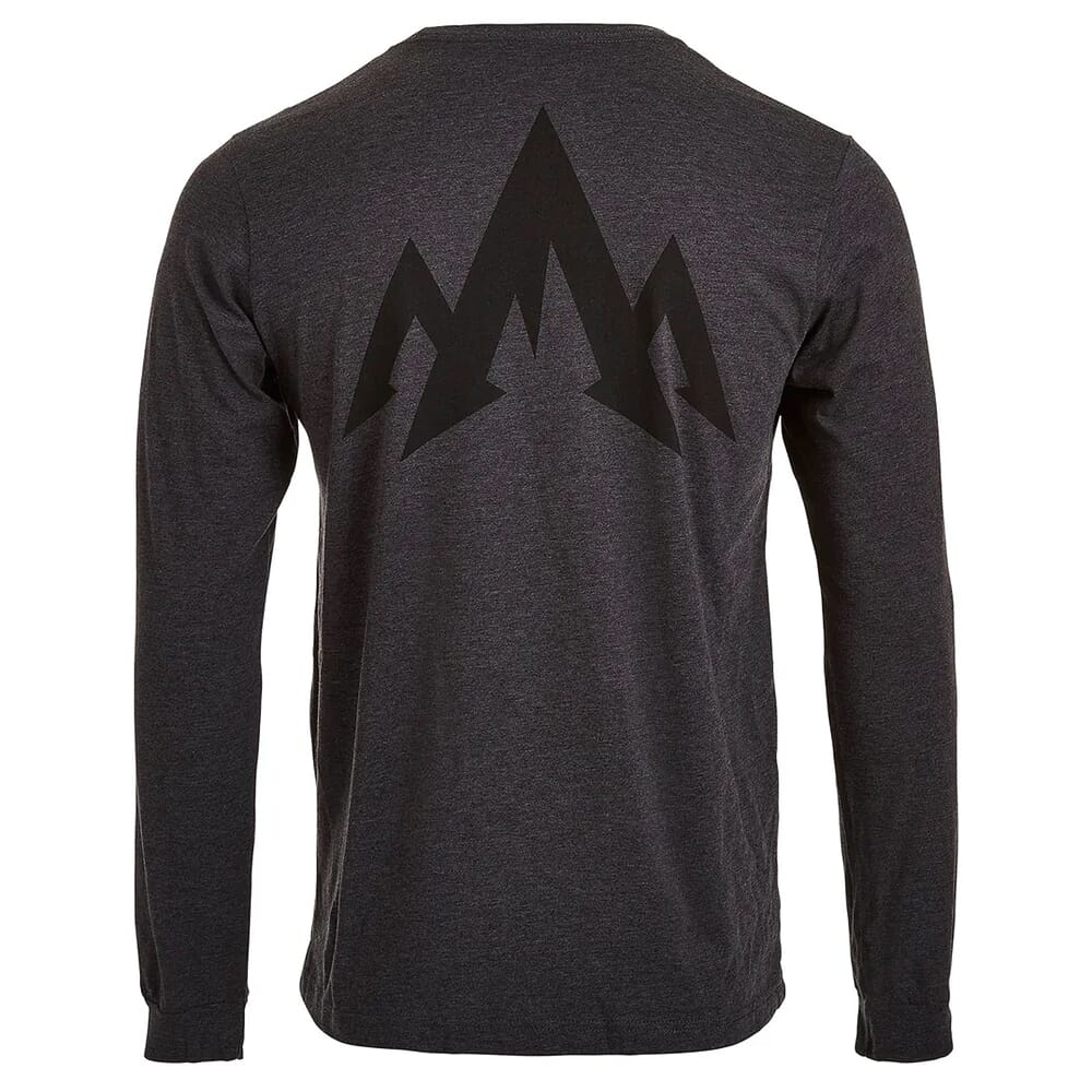 Pnuma Outdoors Side Swipe Long Sleeve Tee Shirt Dark Grey XL LS-TS-SS-DG-XL