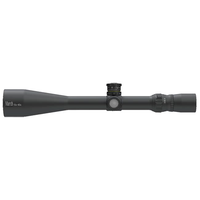 March Tactical 10-60x52mm MTR-FT Reticle 1/8MOA Illuminated Riflescope D60V52TI-MTR-FT-800205
