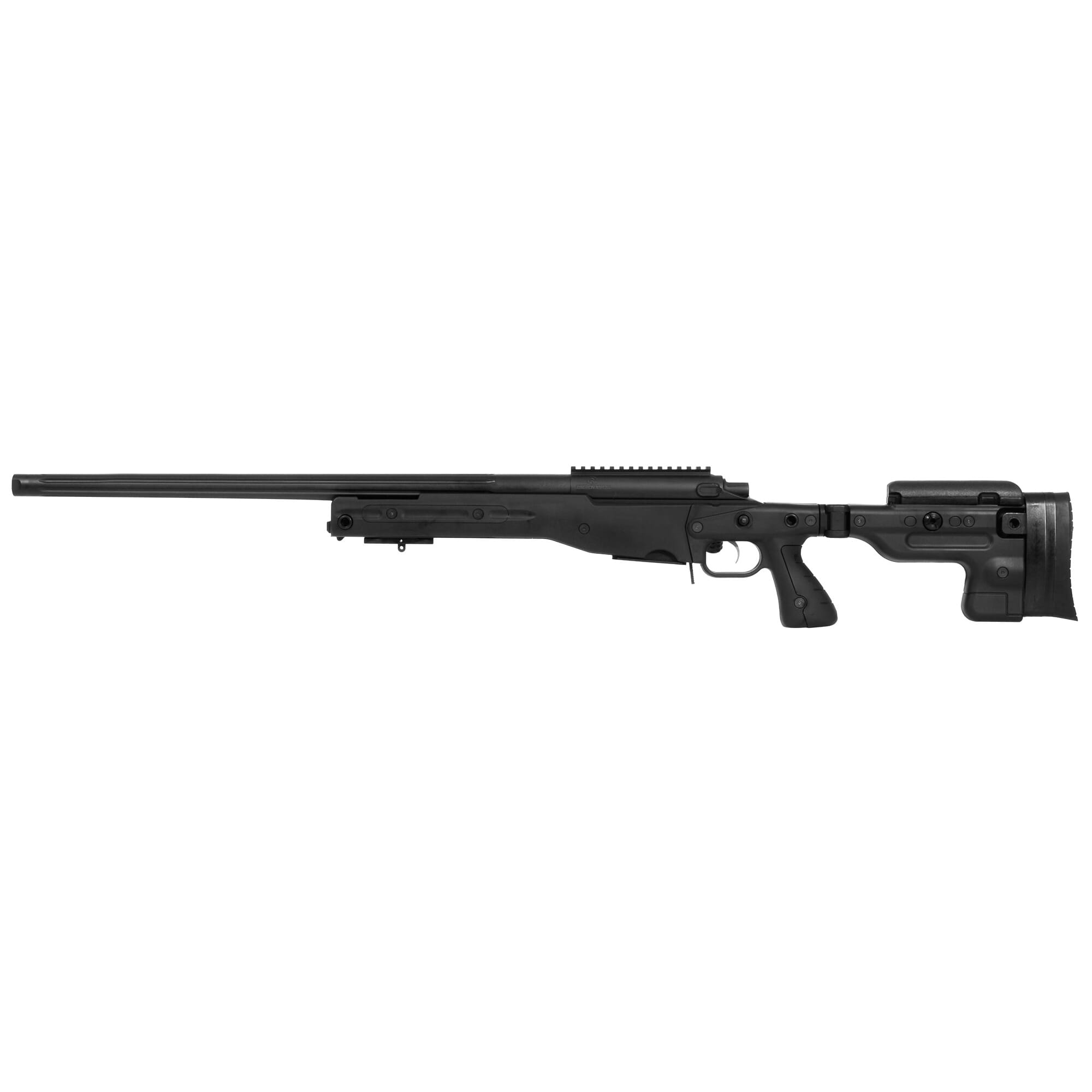 Surgeon Scalpel 308 Win-Black AI Folding Stock-Jewel Trigger-24in Fluted-Threaded