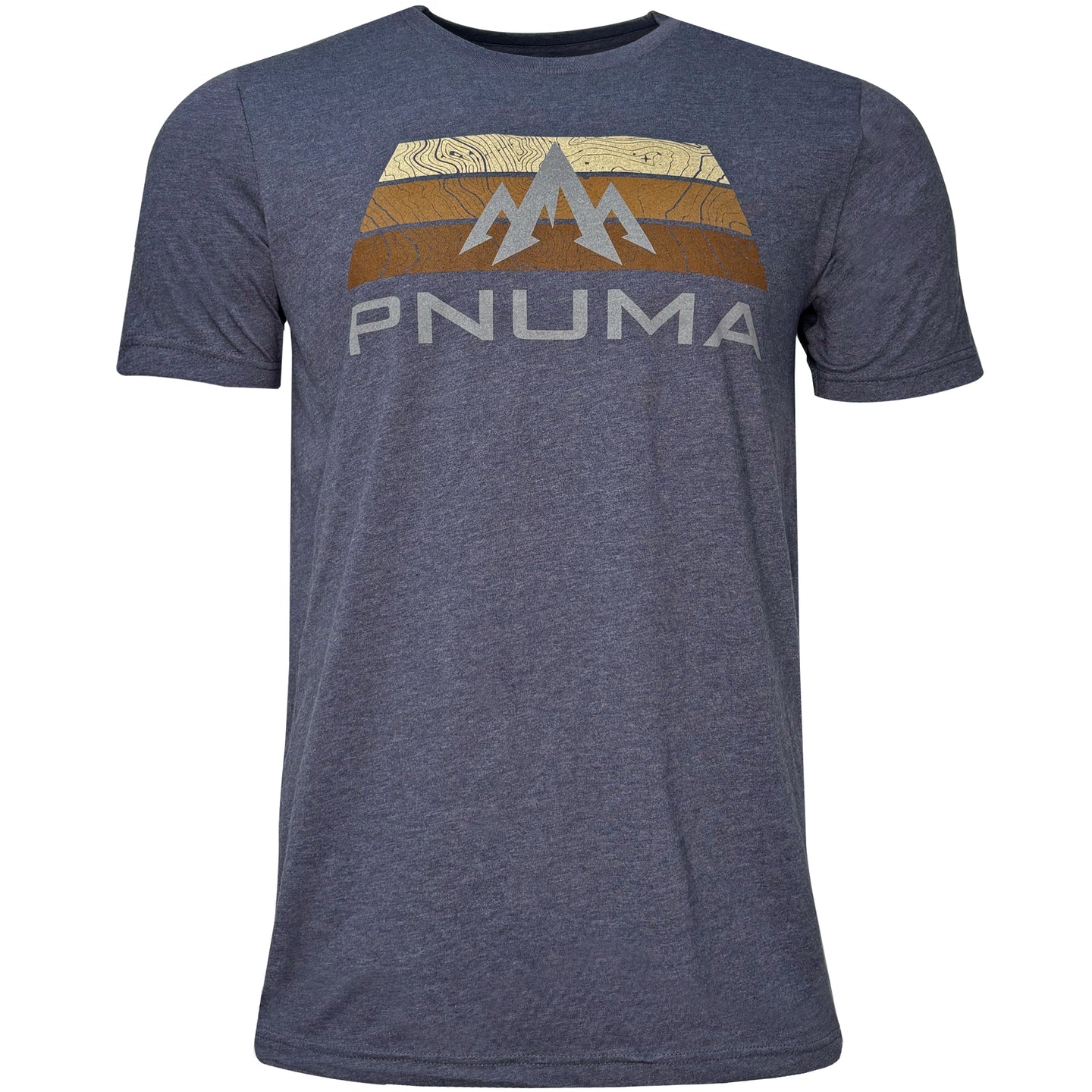 Pnuma Outdoors Topo Tee Shirt, Navy Color XL SS-TS-TP-NV-XL