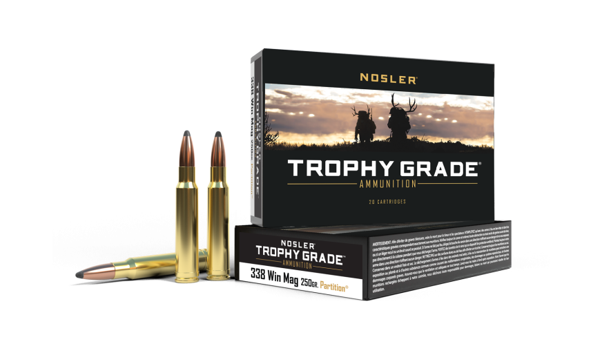 Nosler Trophy Grade TGA - 338 Win Mag 250g PT SP (20ct) Ammunition 60082