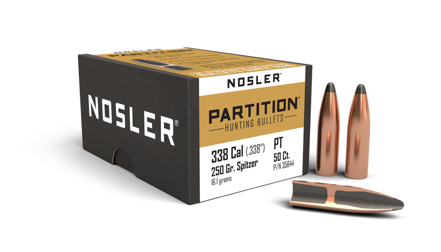 Nosler Partition P - 338 250g SP (50ct, M/P of 3) Bullets 35644