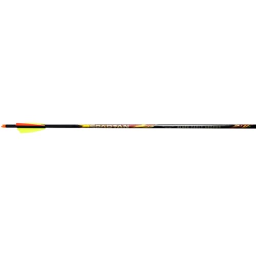 Black Eagle 18/64&quot; Factory Fletched Arrow Spartan 2.5&quot; Shield Cut .003&quot; 6 Pack 300 33856