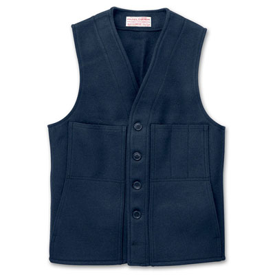 Filson Mackinaw Wool Vest Navy 44 10055