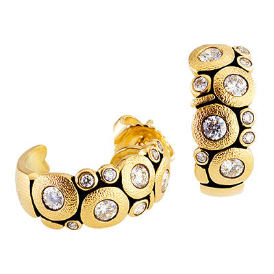 Alex Sepkus 18K and Diamond "Candy" Earrings