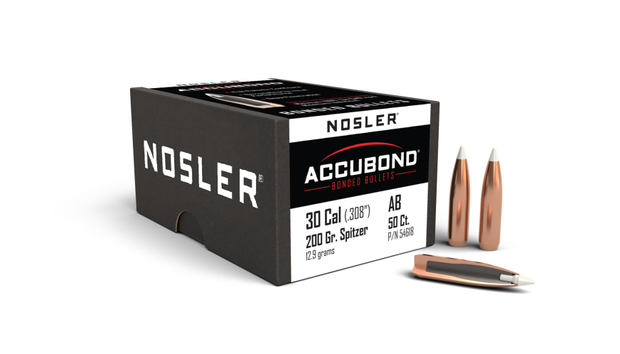 Nosler AccuBond AB - 30 200g SP (50ct, M/P of 3) Bullets 54618